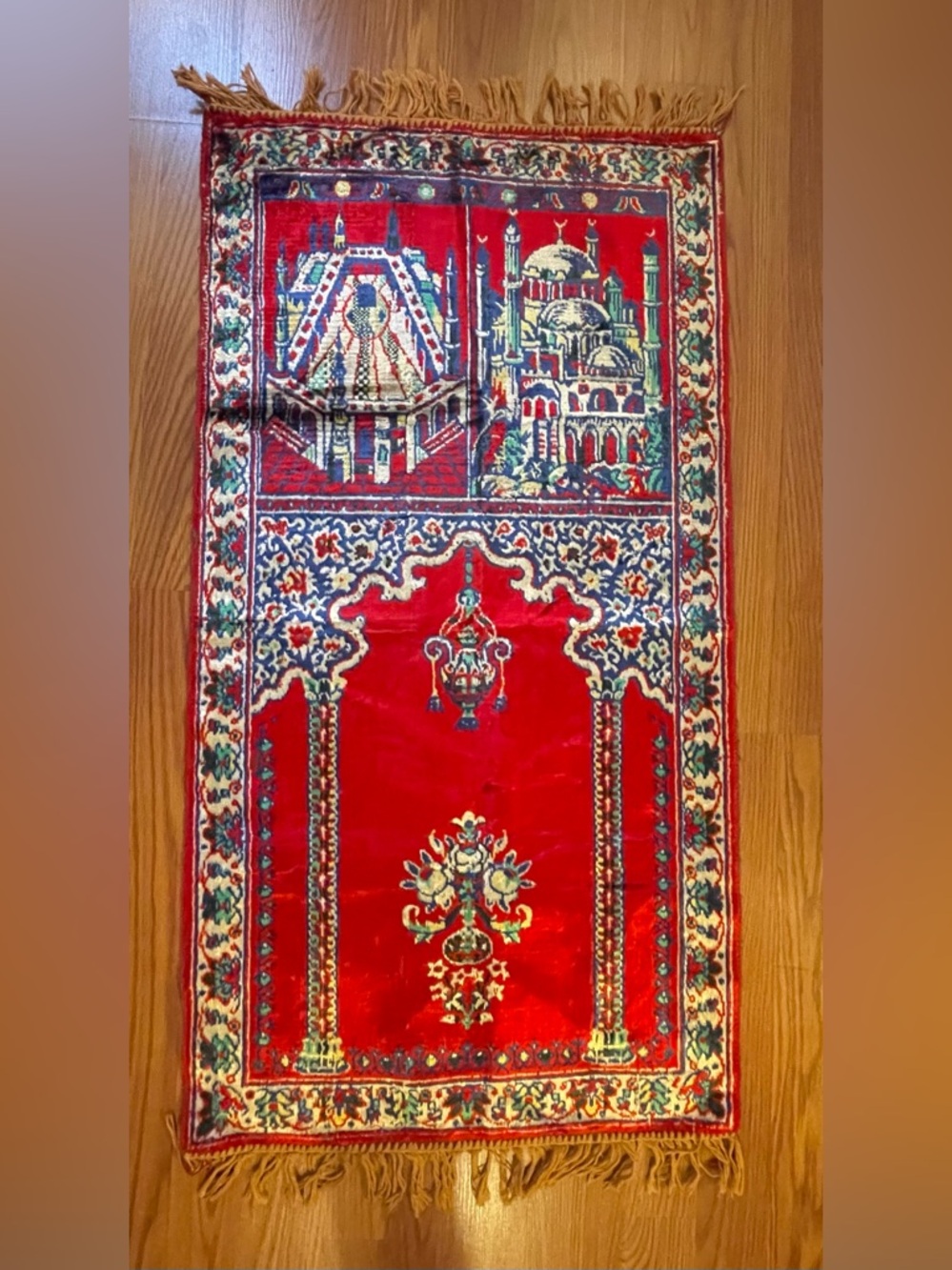 Vintage Islamic Prayer Rug